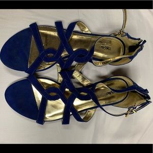 Royal blue sandals
